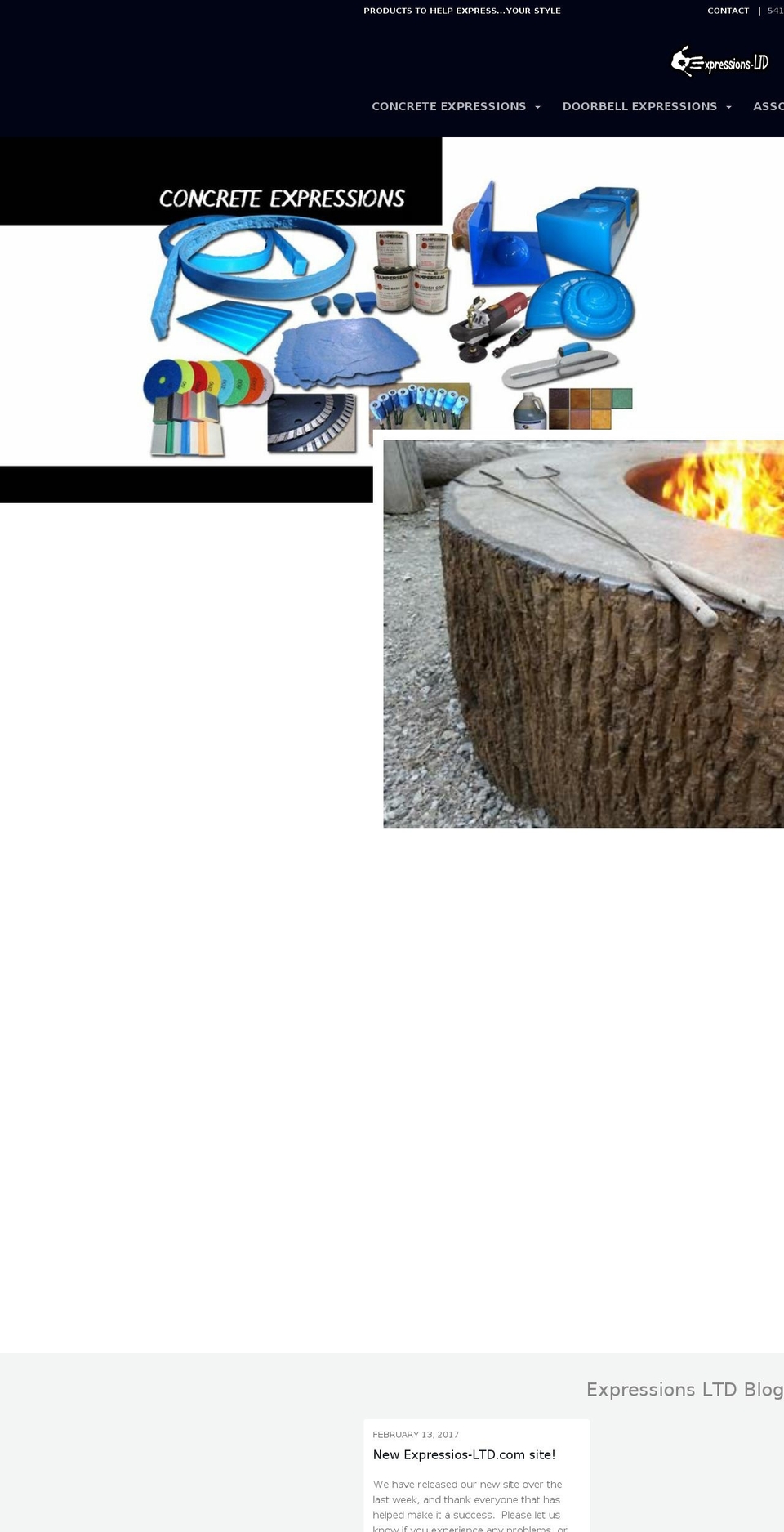 expressions-ltd.com shopify website screenshot