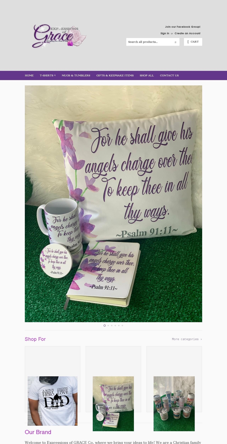 expressionsofgraceco.com shopify website screenshot