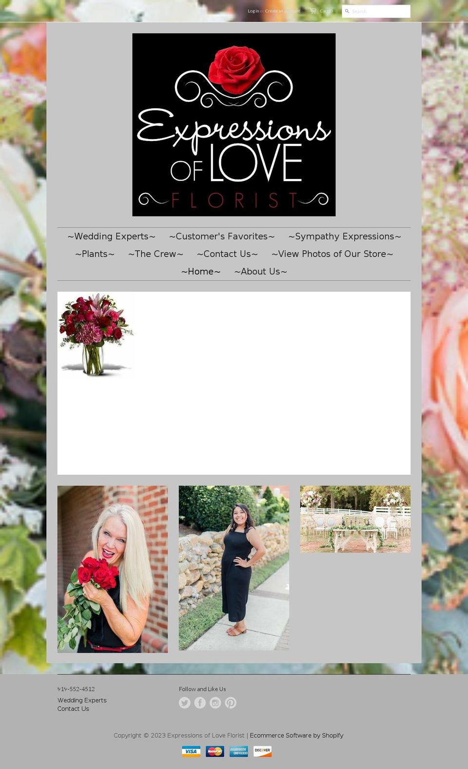 Winter2013 Shopify theme site example expressionsofloveflorists.com