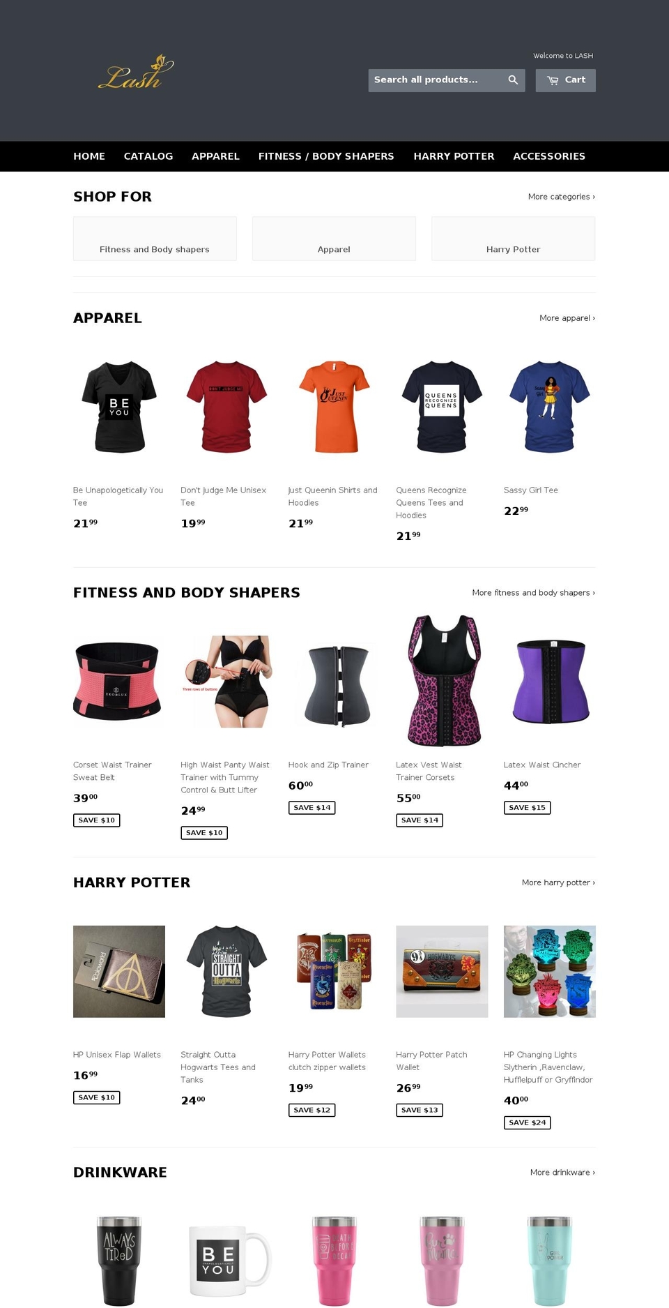 themex-1-4-0-install Shopify theme site example expressiveapparelandmore.com