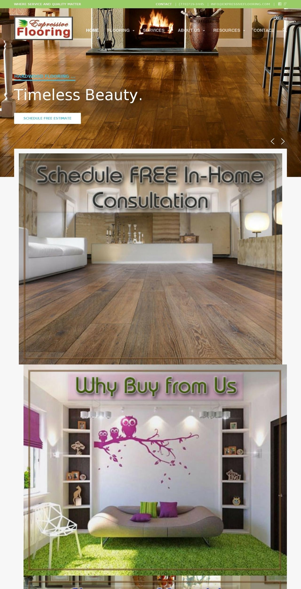 expressiveflooring.com shopify website screenshot