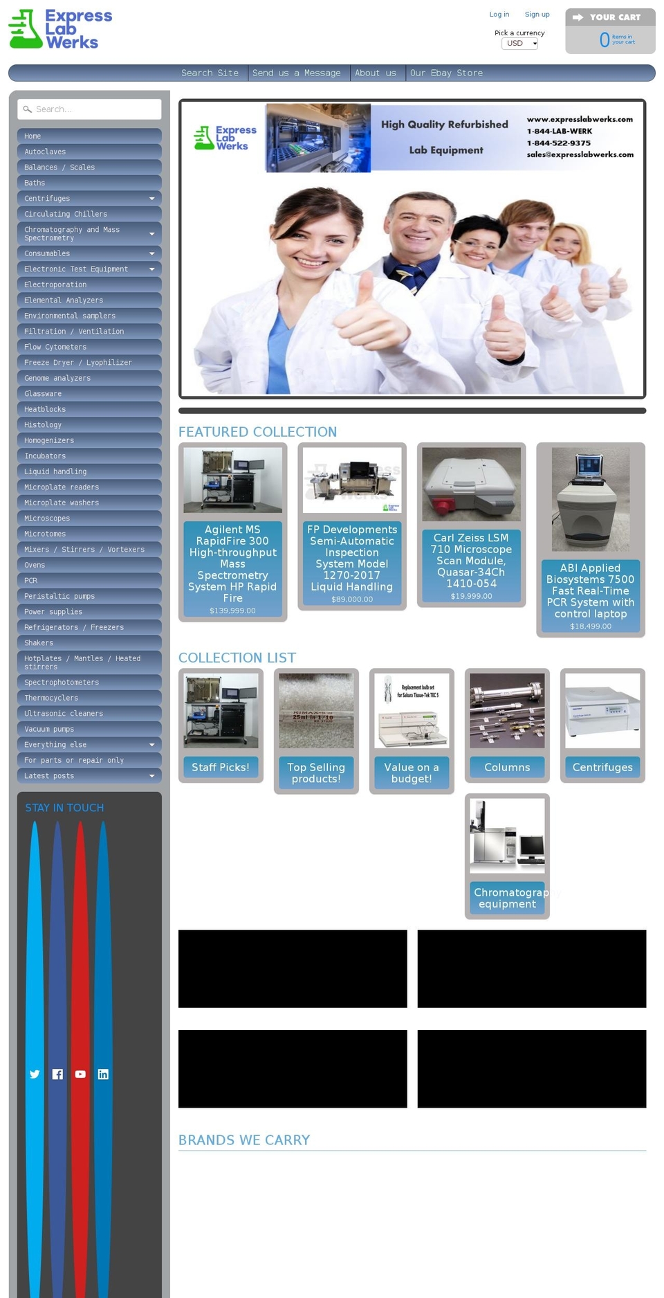 expresslabwerks.com shopify website screenshot