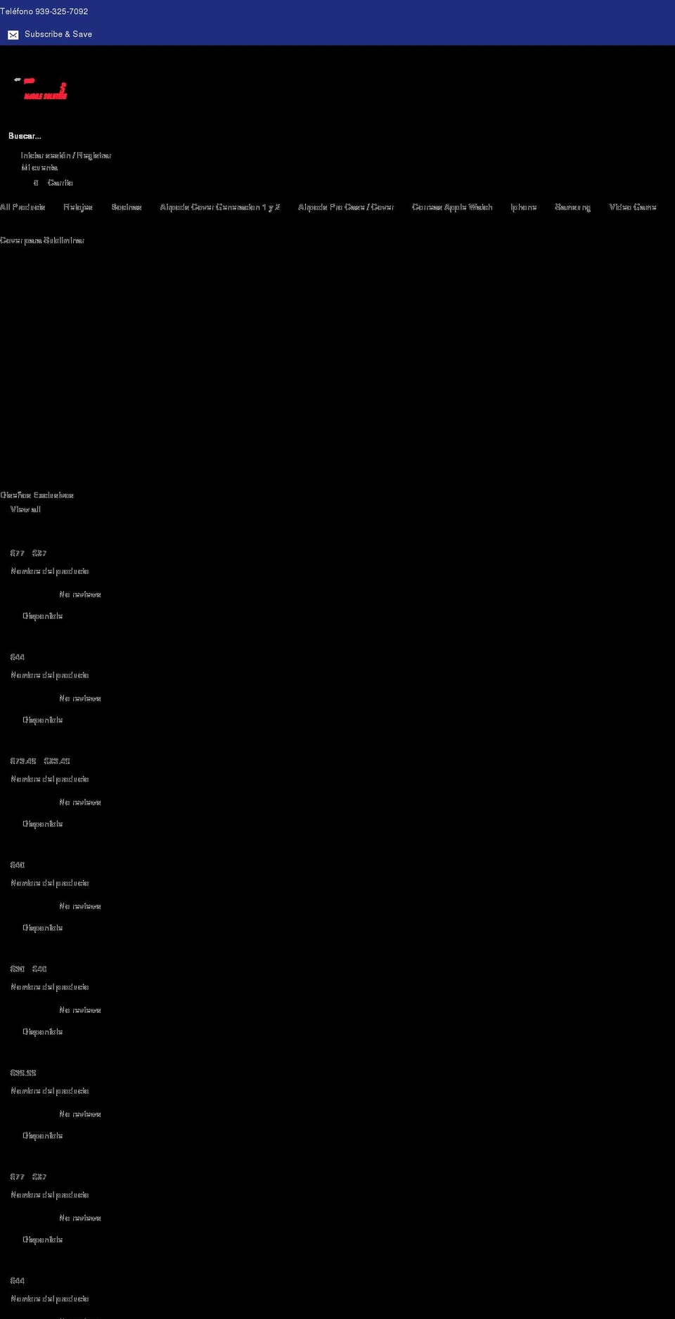 expressmobilesolutionpr.com shopify website screenshot