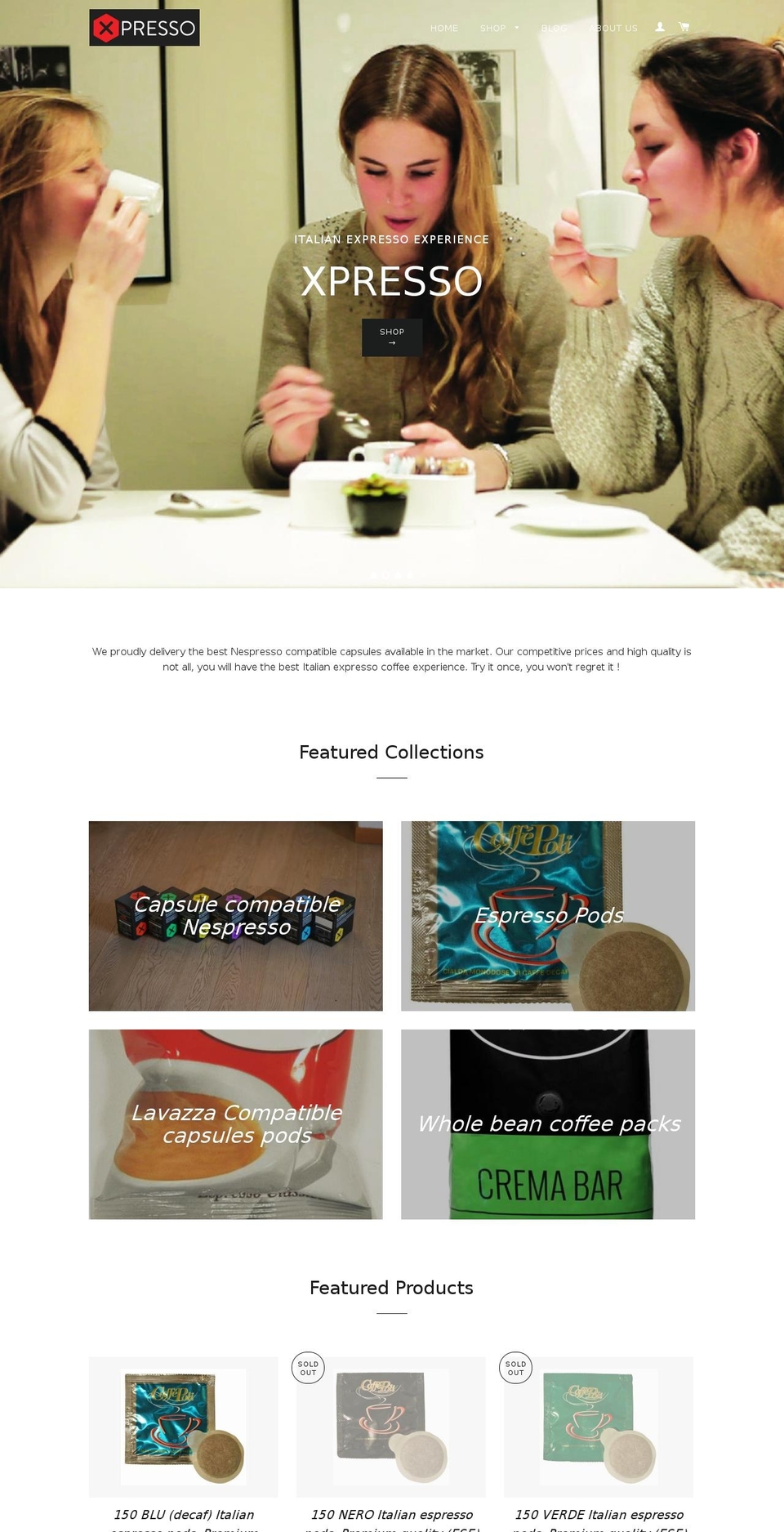 expresso305.com shopify website screenshot