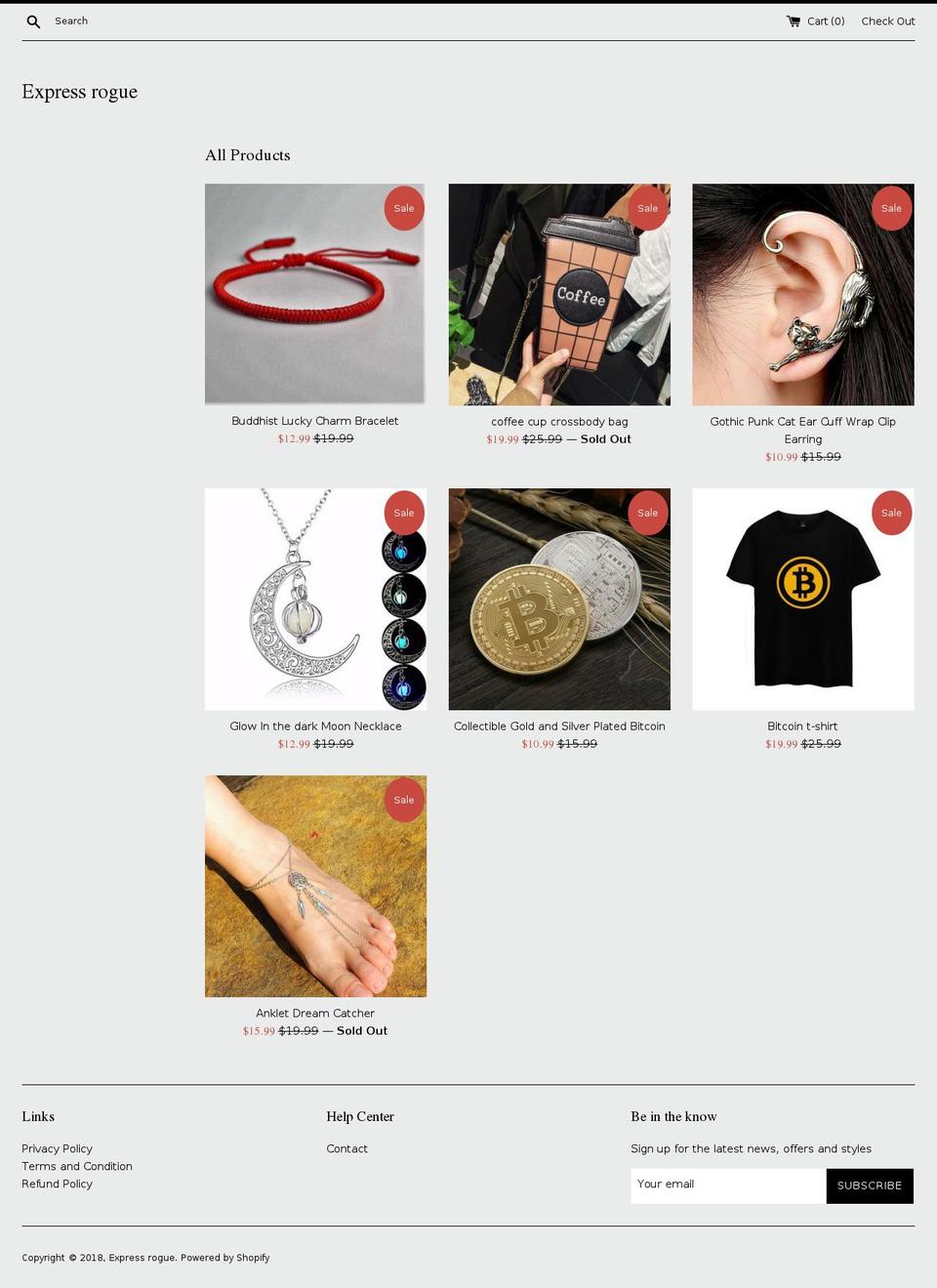 expressrogue.com — Shopify storefront screenshot