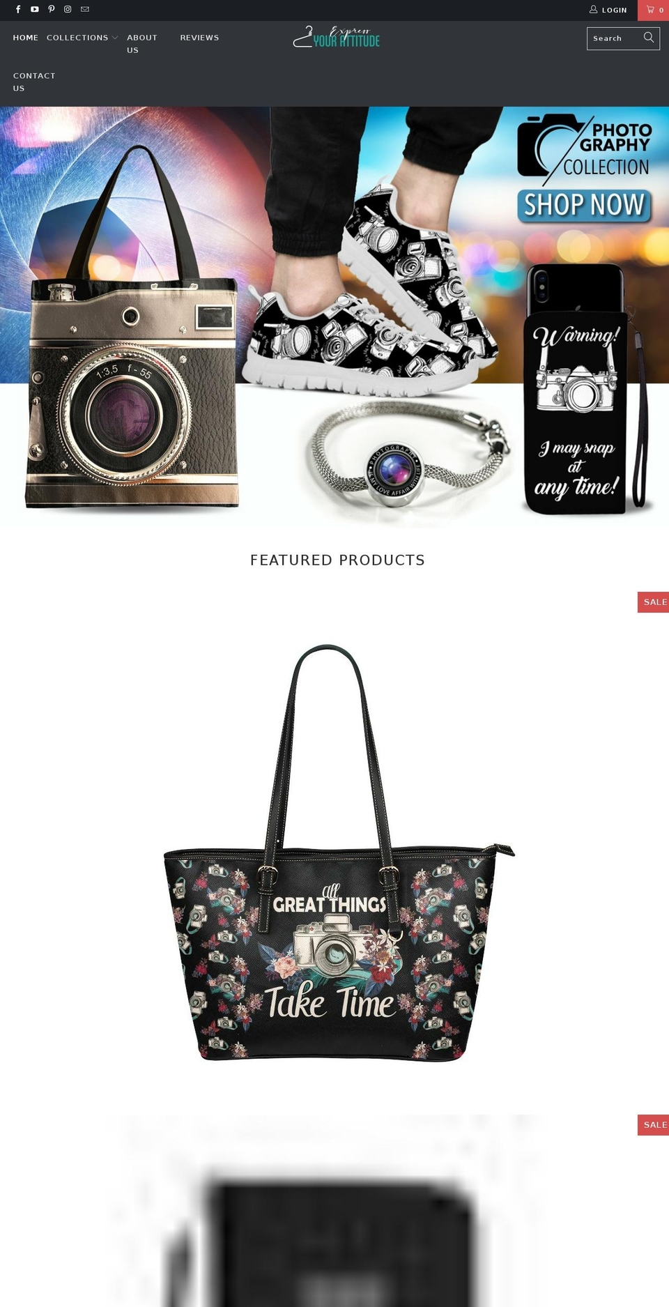 expressyourattitude.com shopify website screenshot