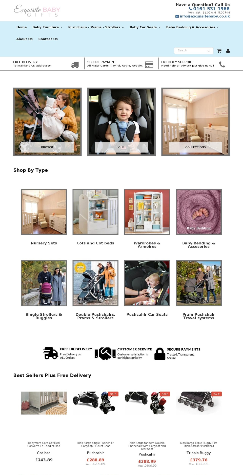 exquisitebaby.co.uk shopify website screenshot