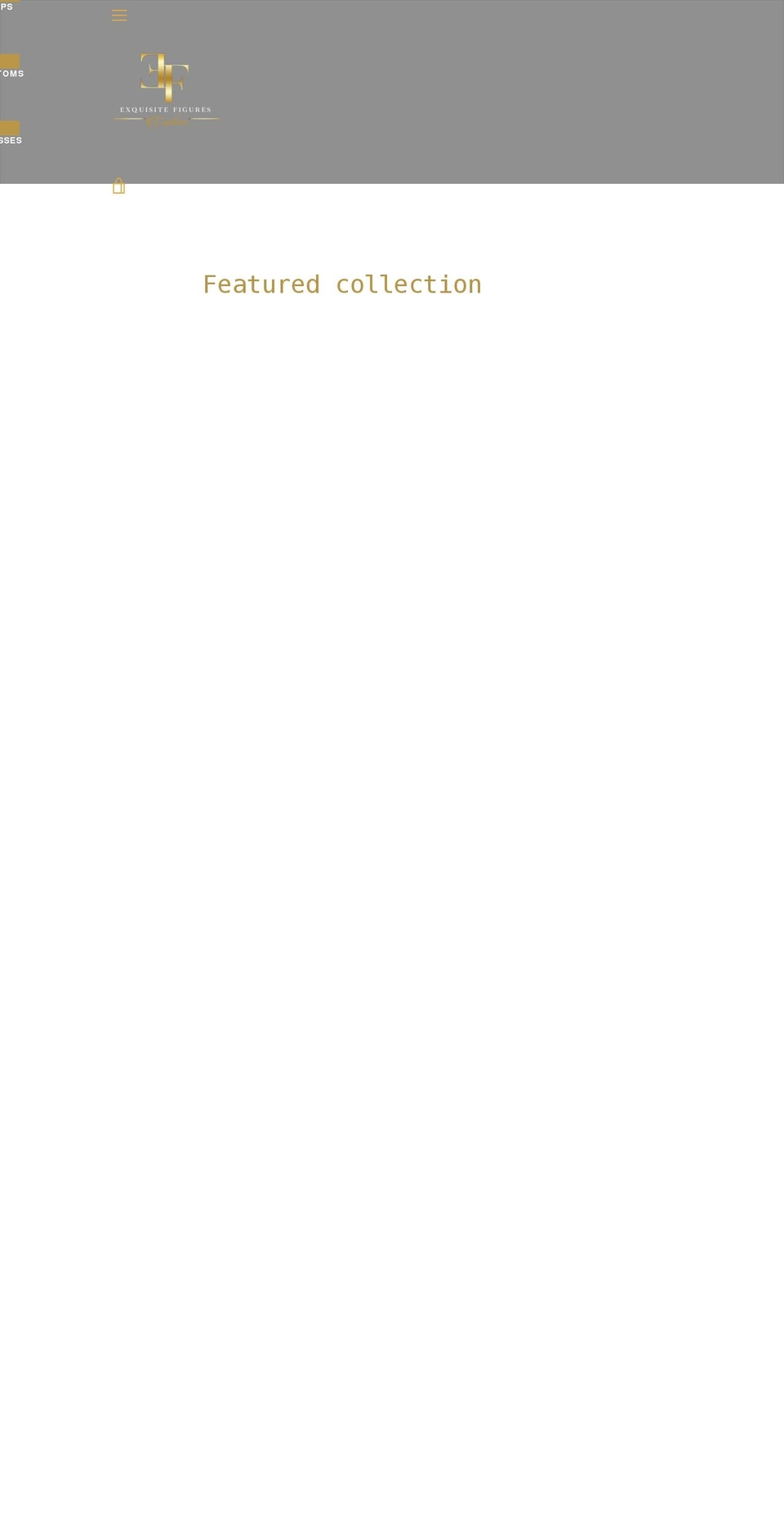 Narrative Afterpay  with Installments Shopify theme site example exquisitefigurescouture.com