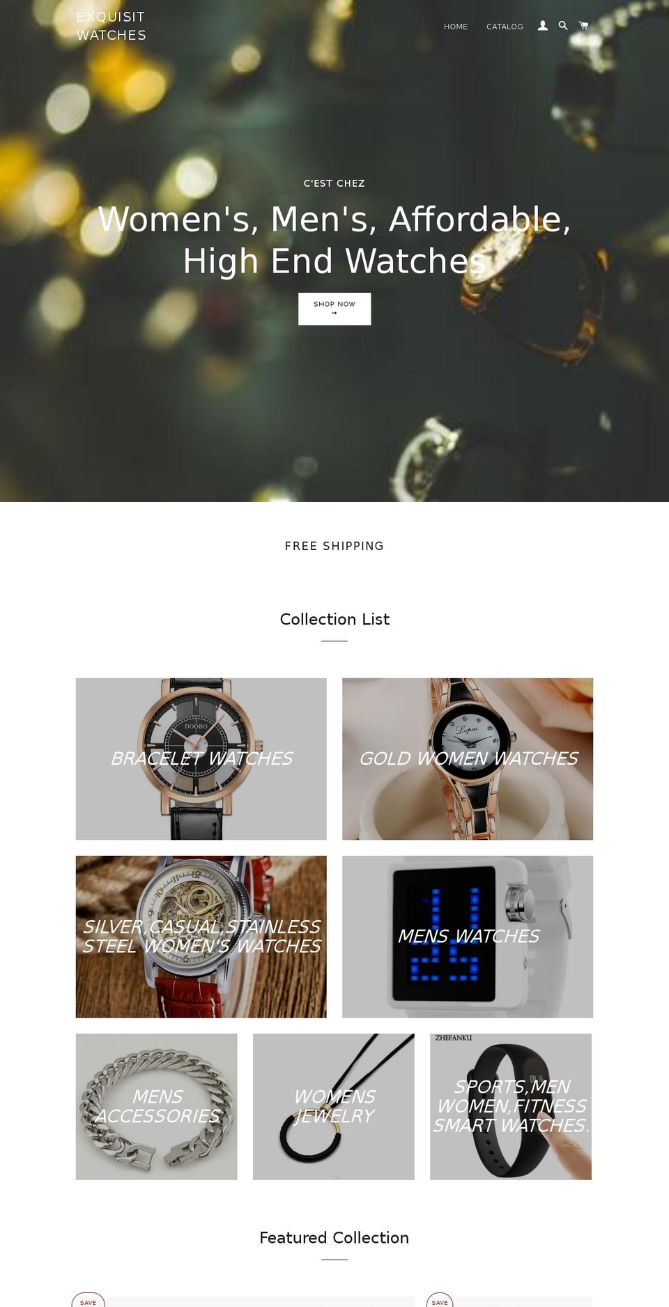 exquisitwatches.com — Shopify storefront screenshot