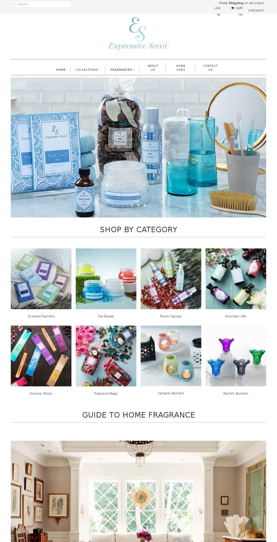 exscent.com shopify website screenshot