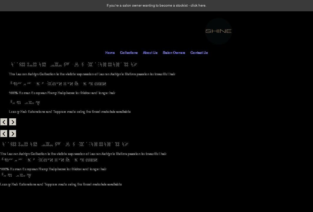 extenshine.com shopify website screenshot