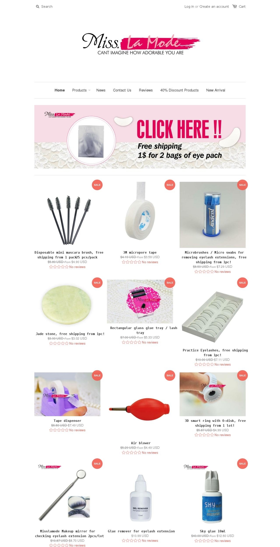 extensionlash.com shopify website screenshot