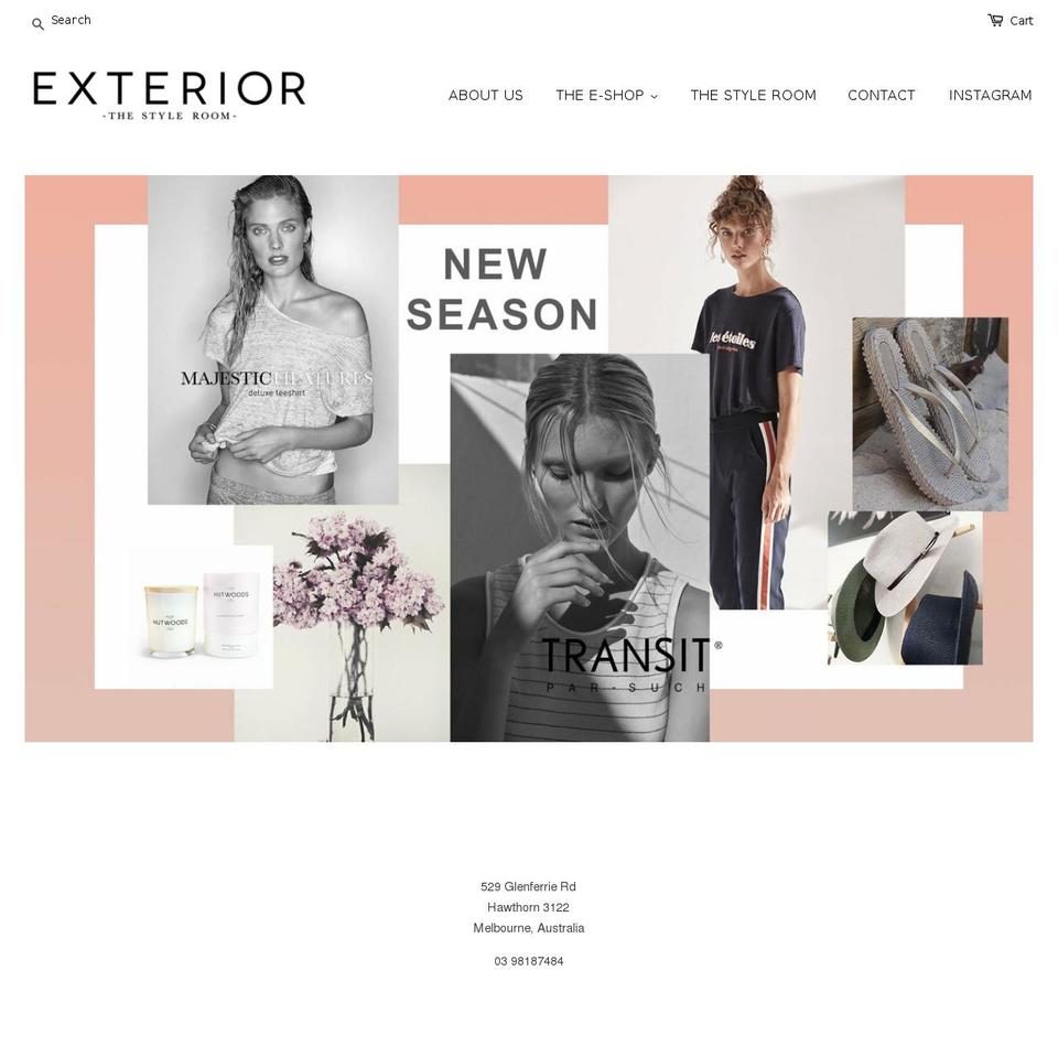 exteriorthestyleroom.com.au shopify website screenshot
