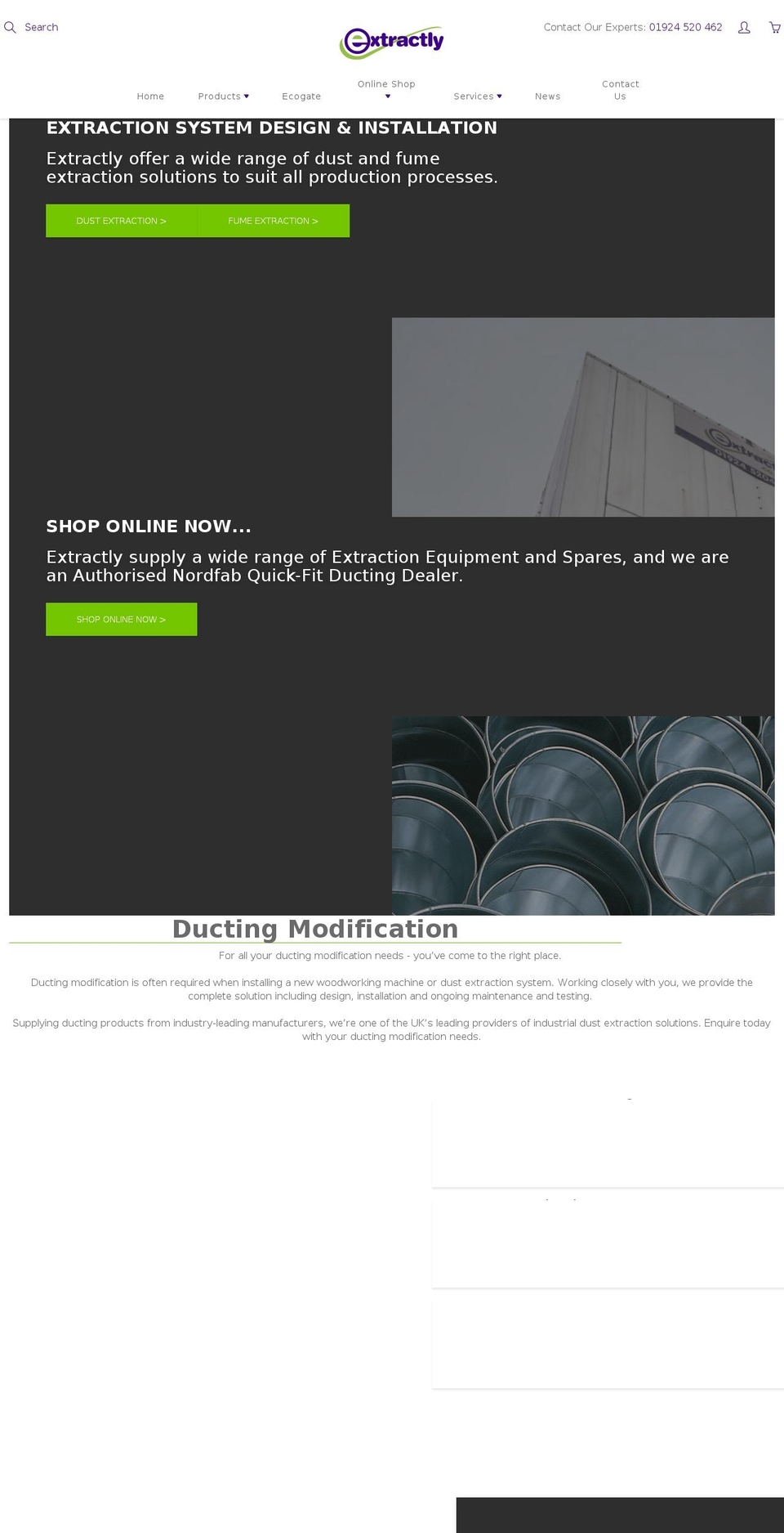 extractly.co.uk shopify website screenshot