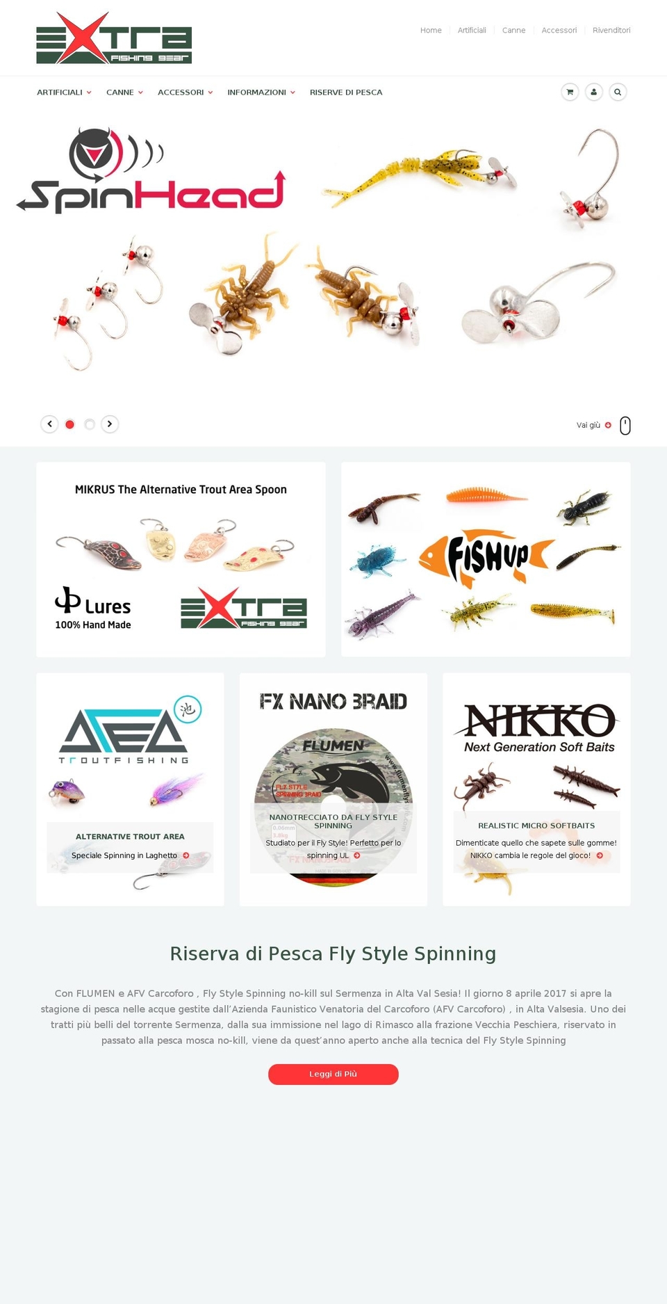 theme-showtime Shopify theme site example extrafg.com