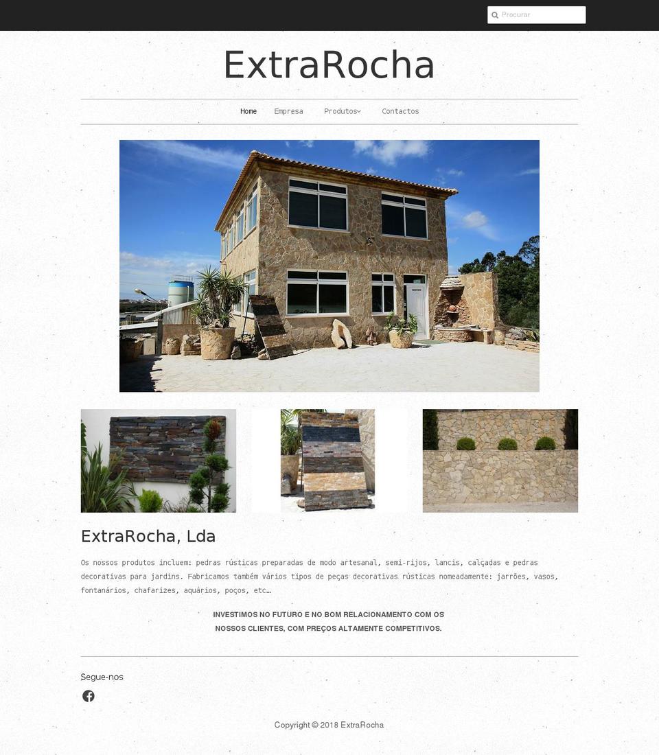 extrarocha.com — Shopify storefront screenshot