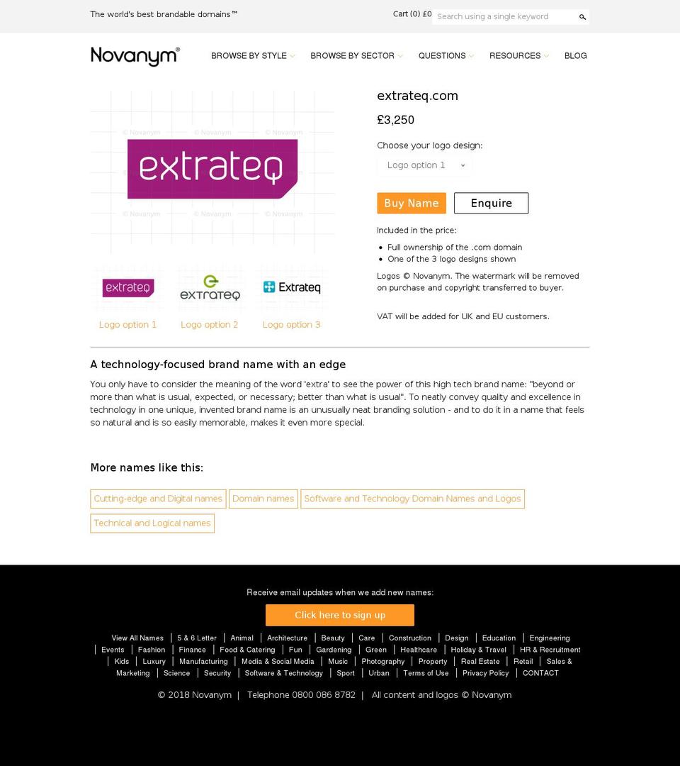 extrateq.com — Shopify storefront screenshot