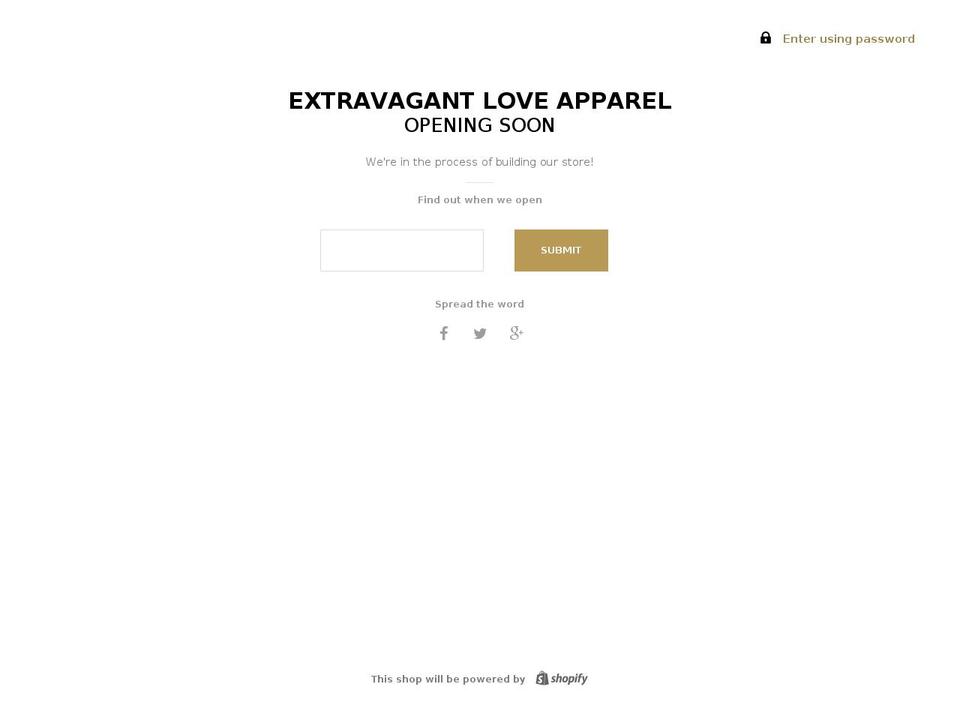 extravagant.clothing shopify website screenshot