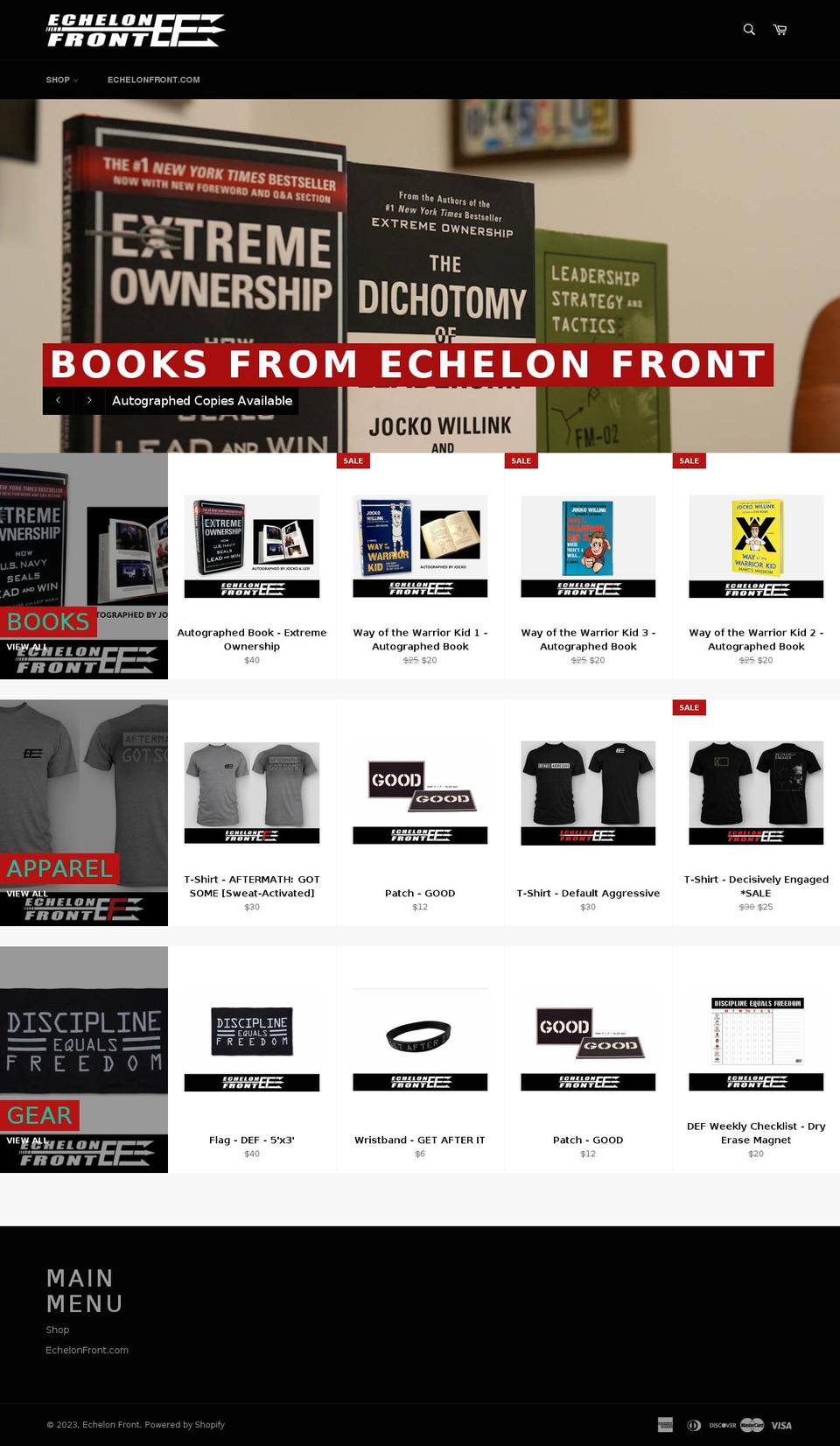 extreme-ownership-muster.myshopify.com shopify website screenshot