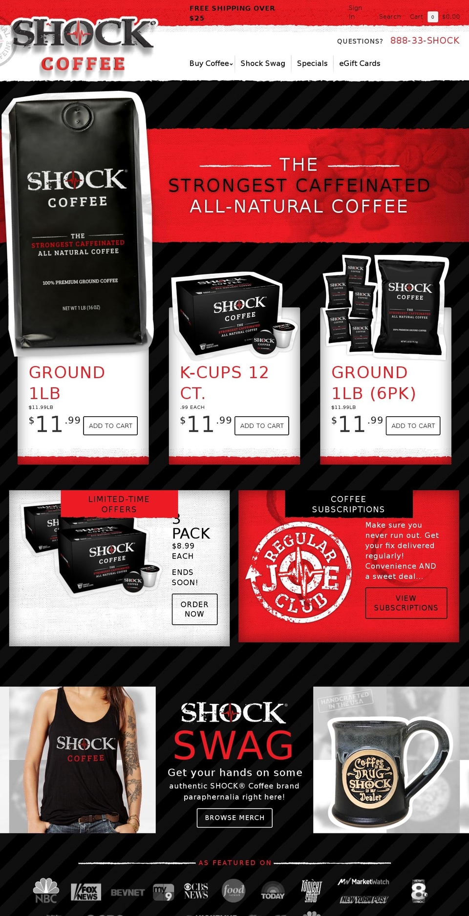 extremecoffee.com — Shopify storefront screenshot