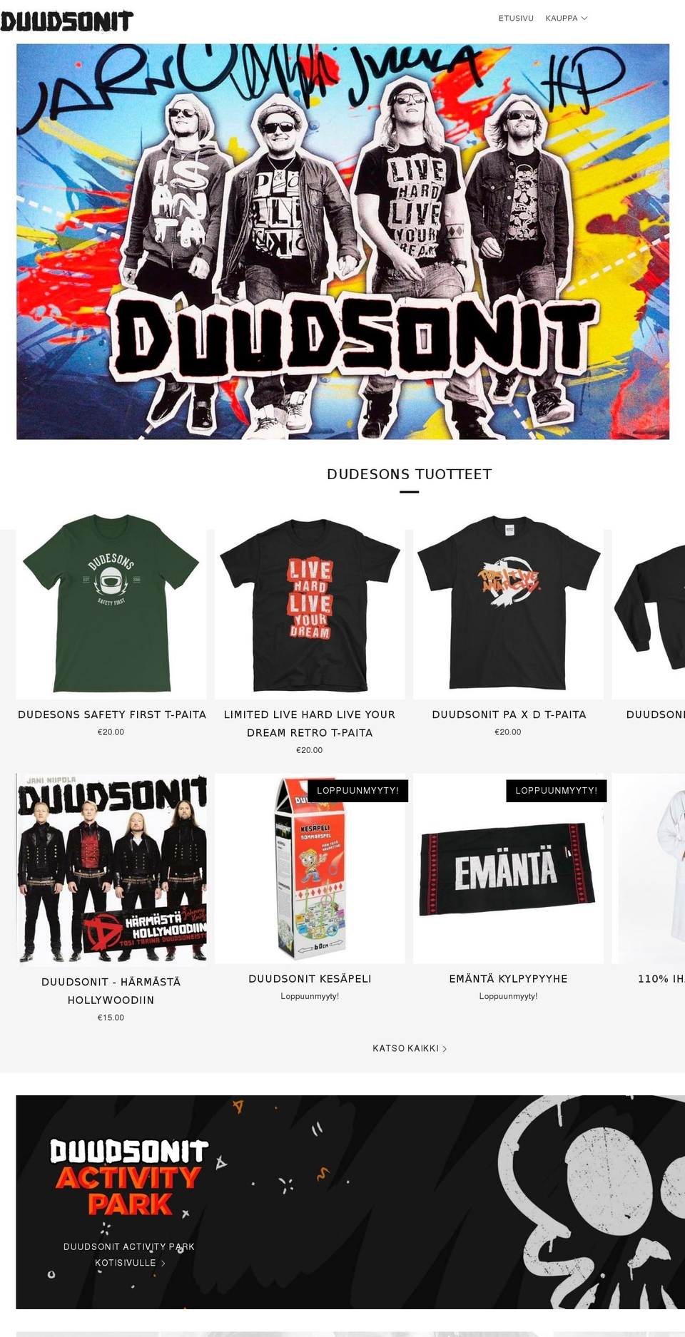 extremeduudsonit.com — Shopify storefront screenshot