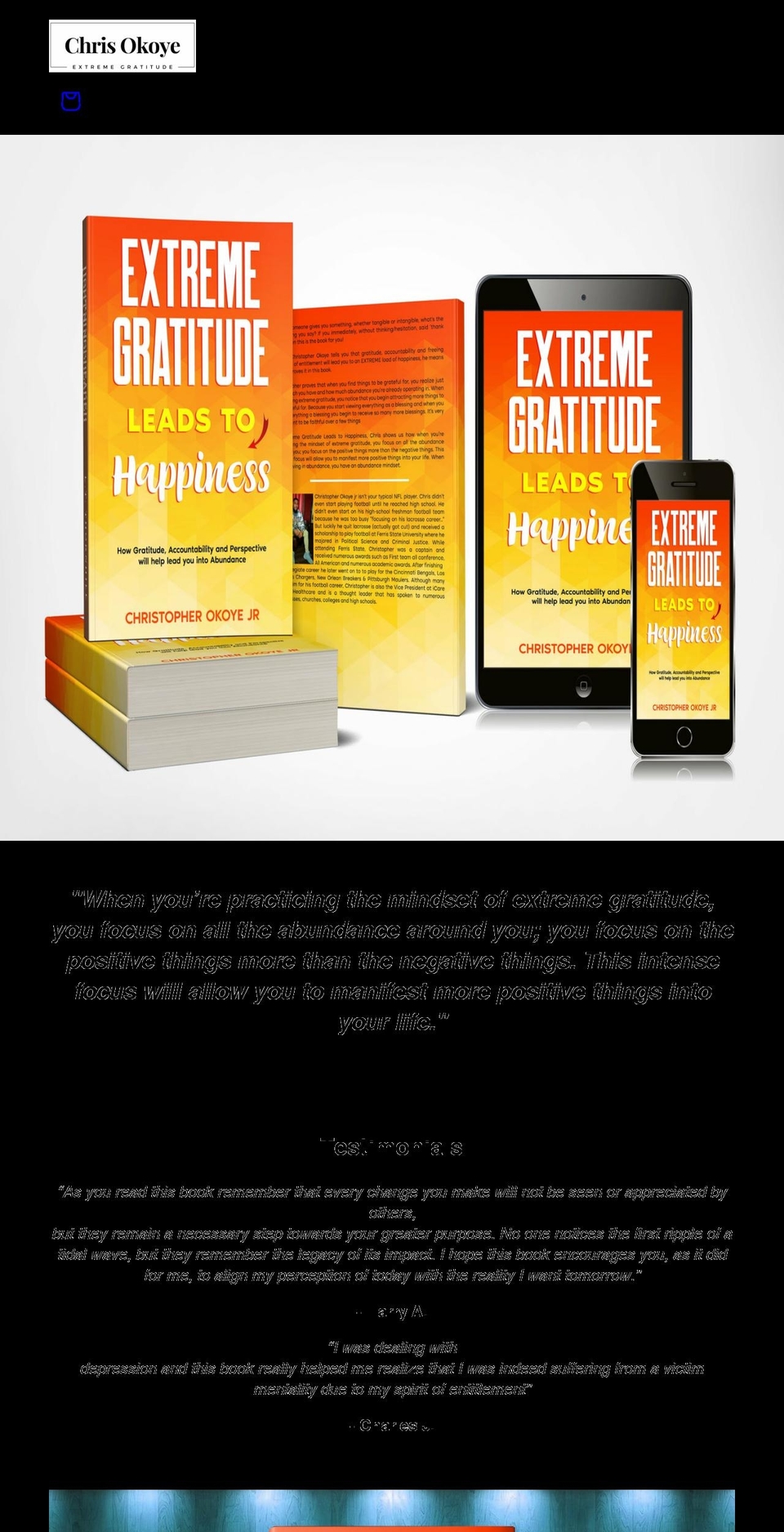 extremegratitude.net shopify website screenshot