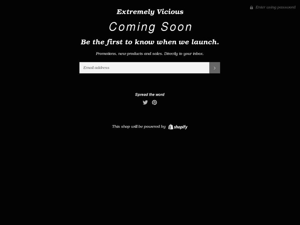 extremely-vicious.myshopify.com shopify website screenshot