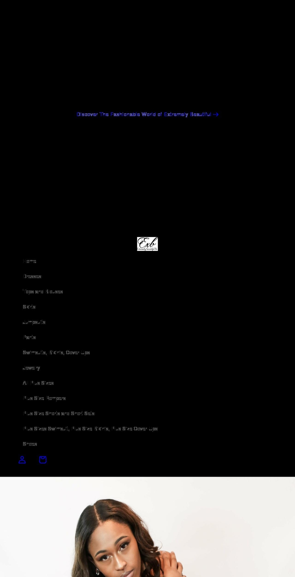 extremelybeautiful.com shopify website screenshot