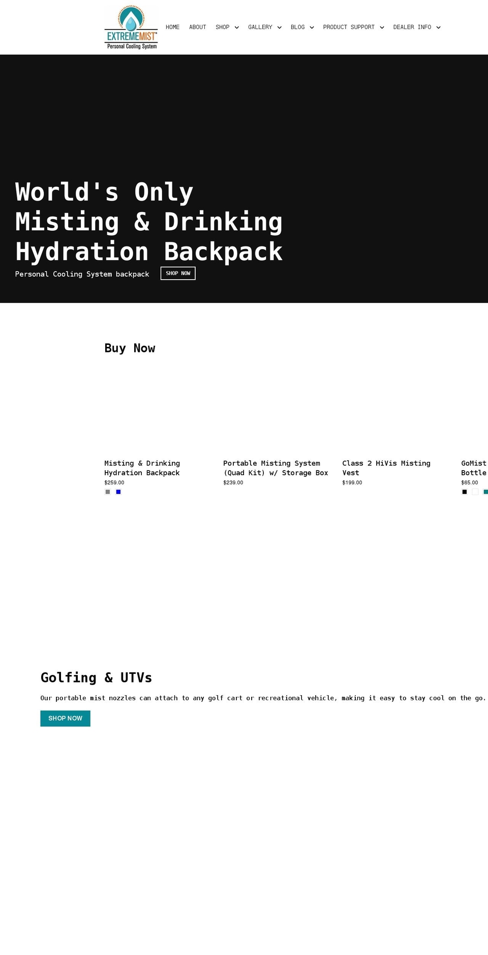 extrememist.com shopify website screenshot