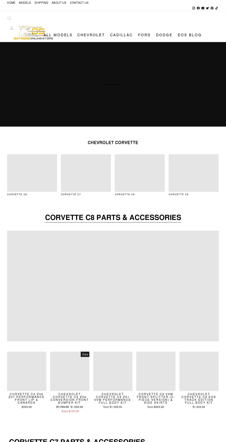 extremeonlinestore.com shopify website screenshot