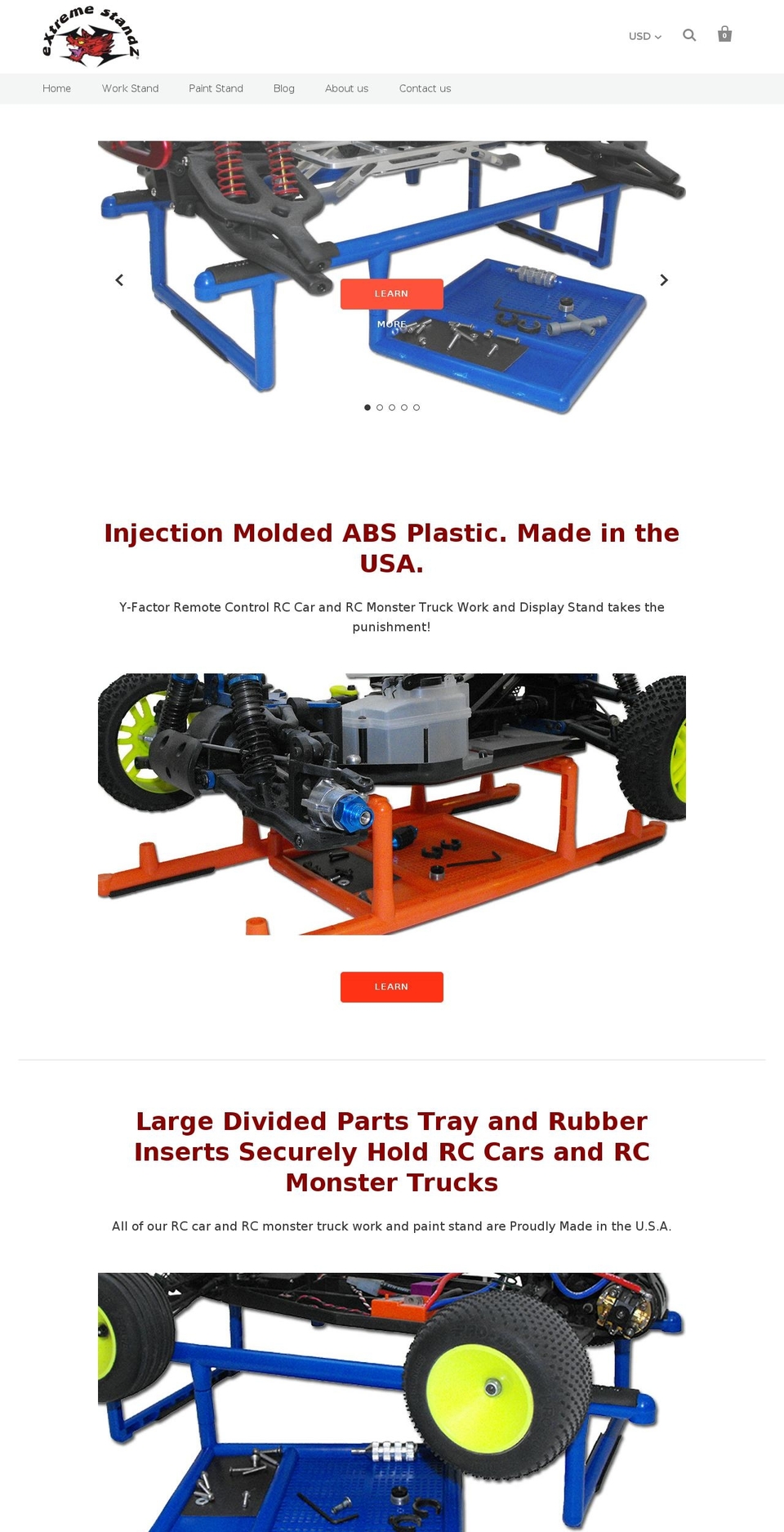 extremestandz.com shopify website screenshot