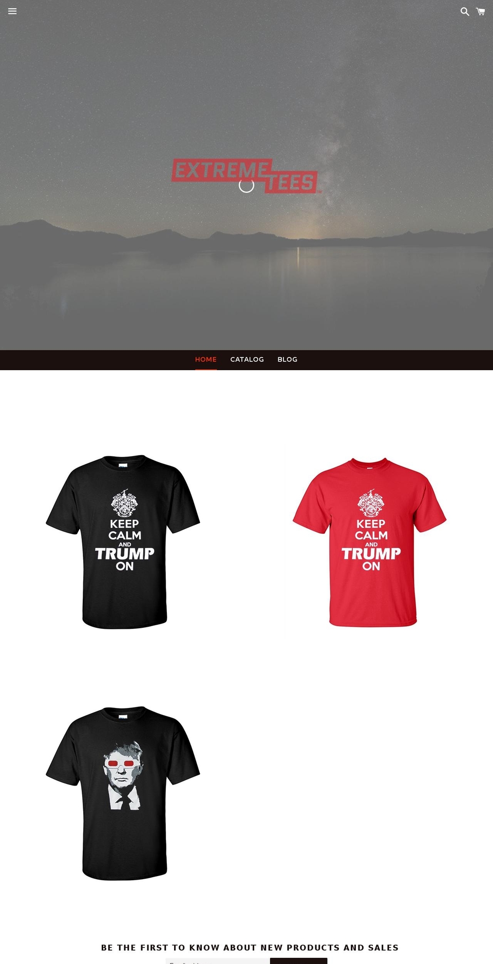 extremeteeshirts.com shopify website screenshot