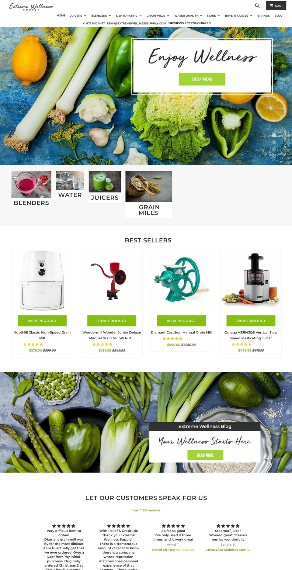 extremewellnesssupply.com shopify website screenshot