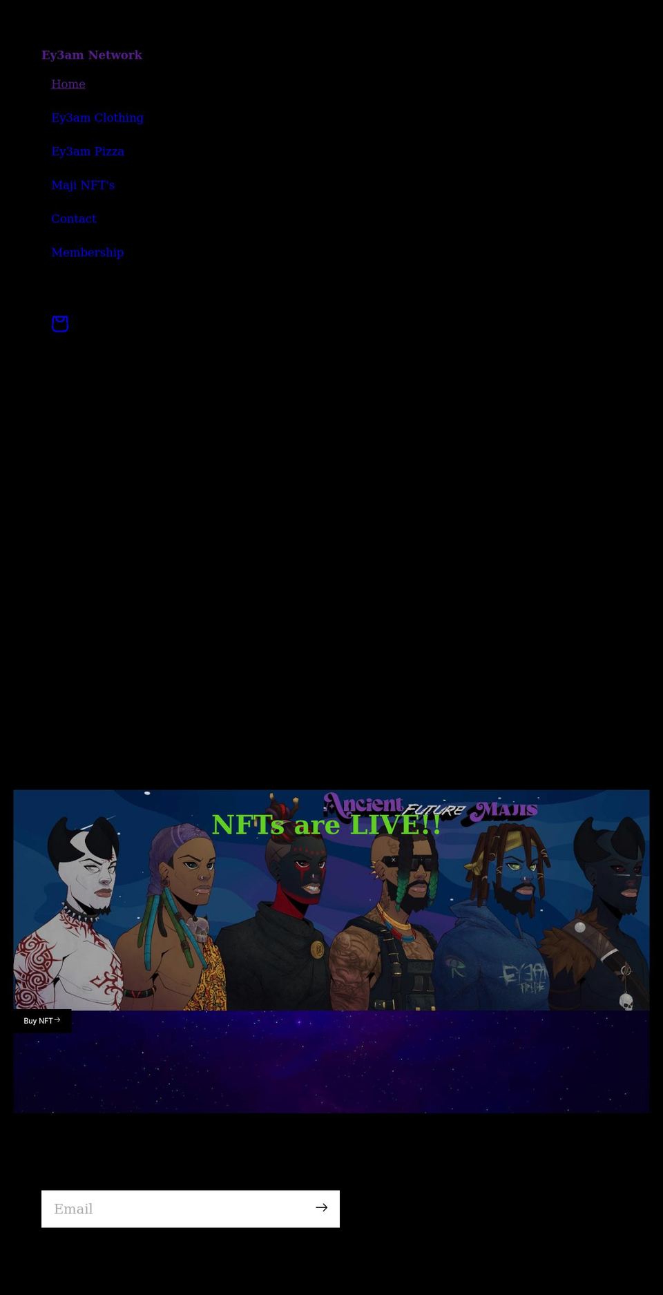 ey3am.com shopify website screenshot