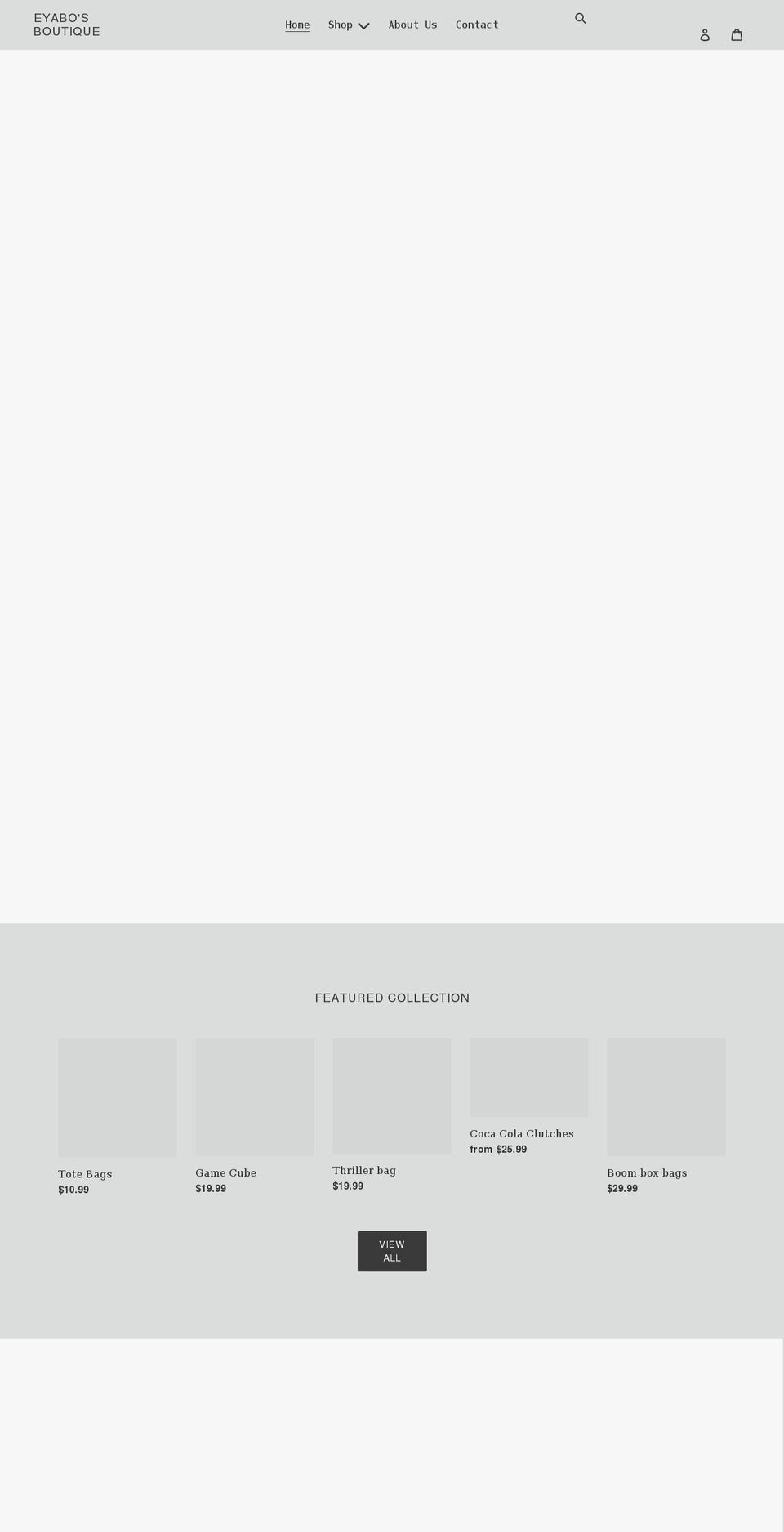 eyabosboutique.com shopify website screenshot