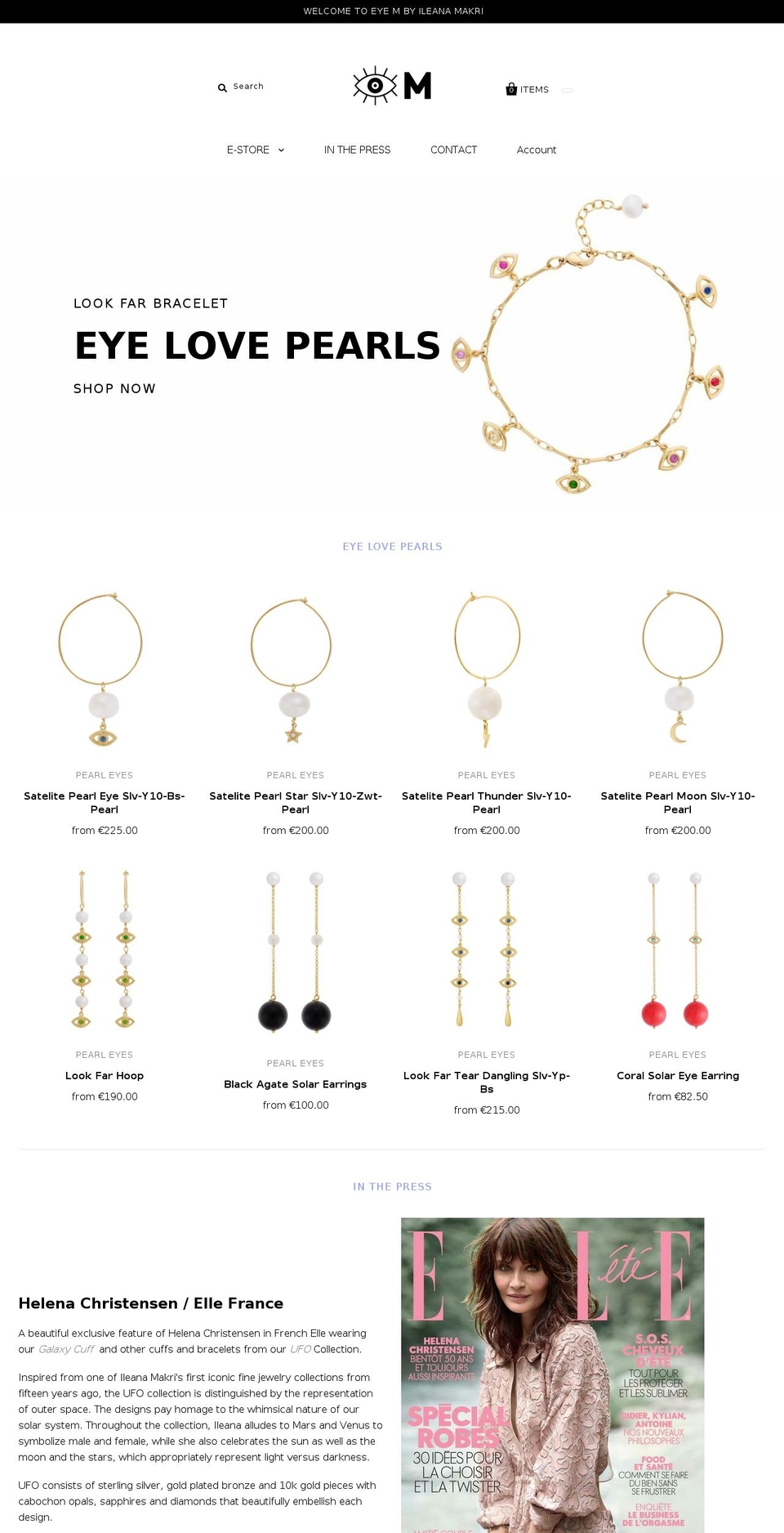 eye-am-ileanamakri.com — Shopify storefront screenshot