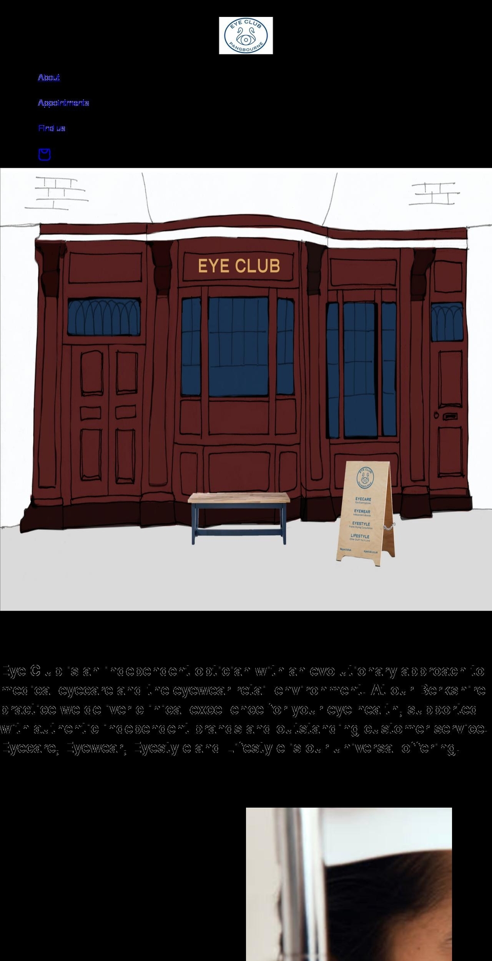 eye-club.co.uk shopify website screenshot