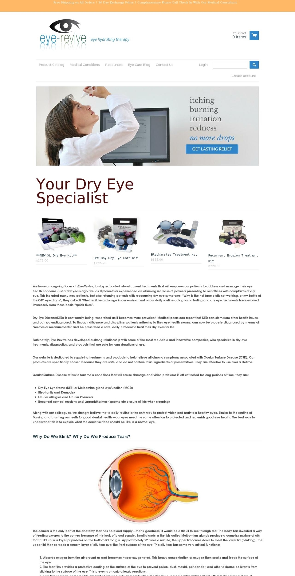 eye-revive.ca shopify website screenshot