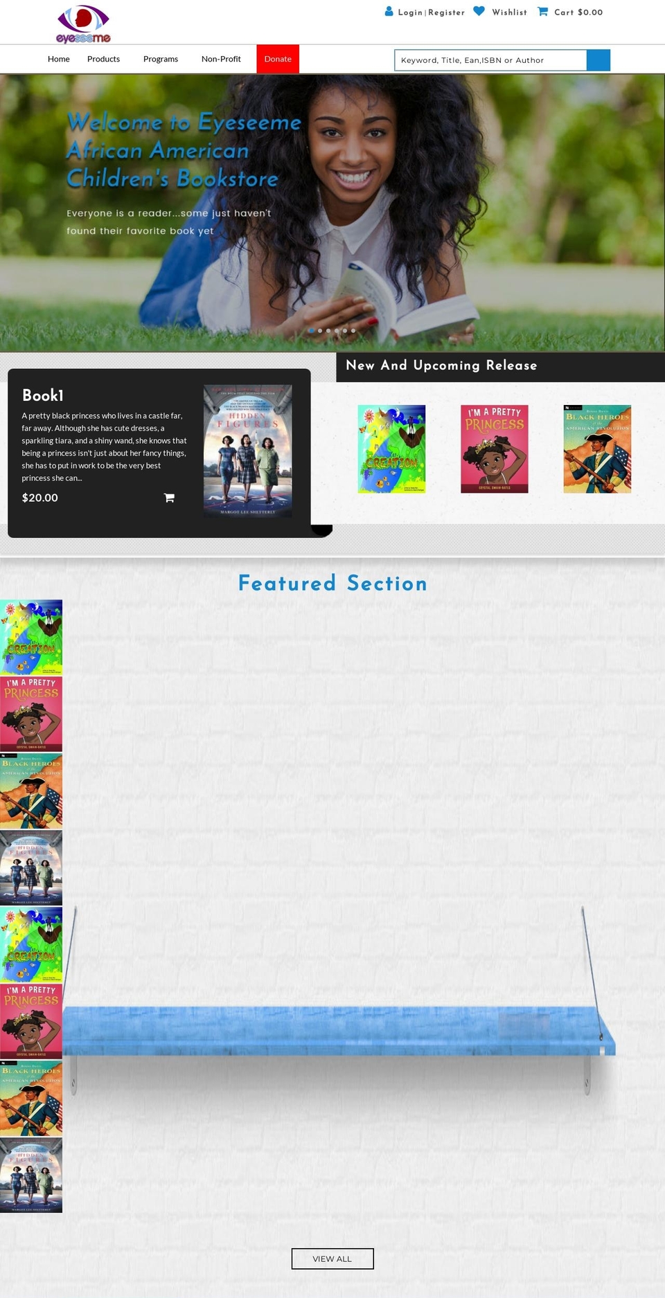 eye-see-me-test.myshopify.com shopify website screenshot