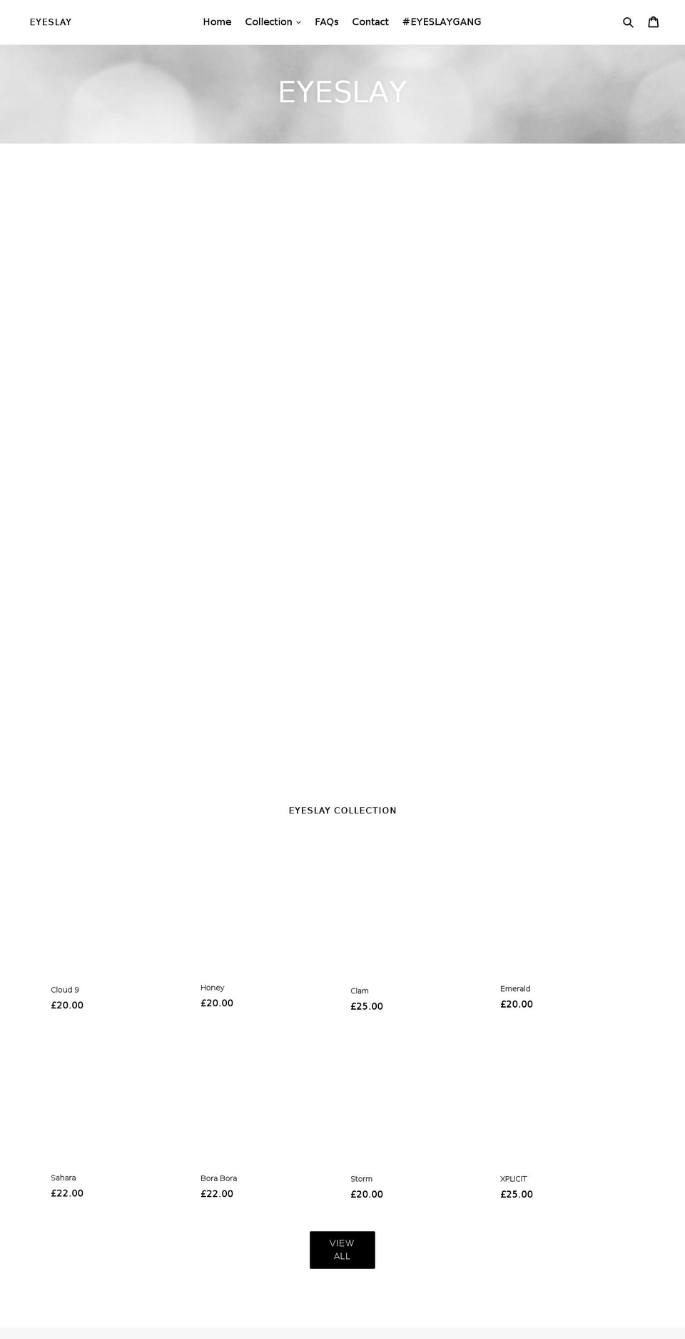 eye-slay.com shopify website screenshot