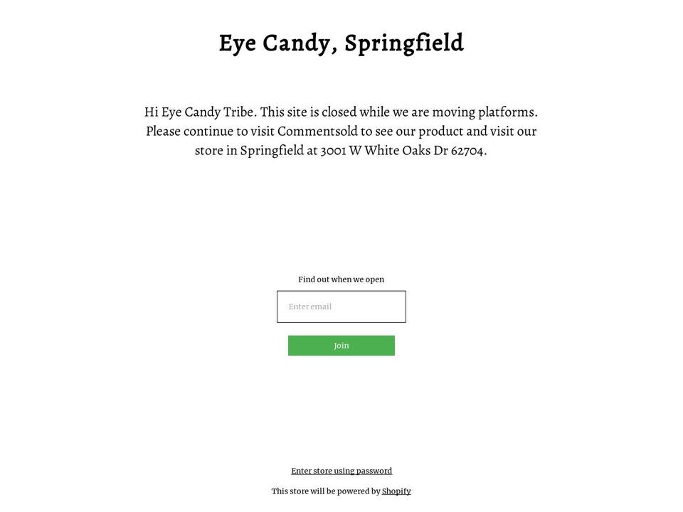 eyecandyonline.shop shopify website screenshot