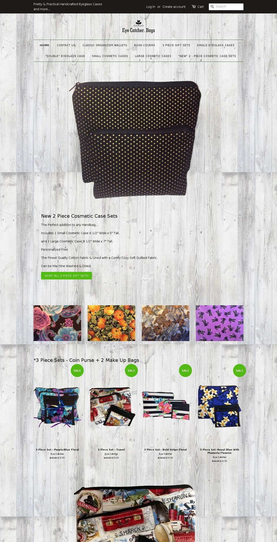 eyecatcherbags.com shopify website screenshot