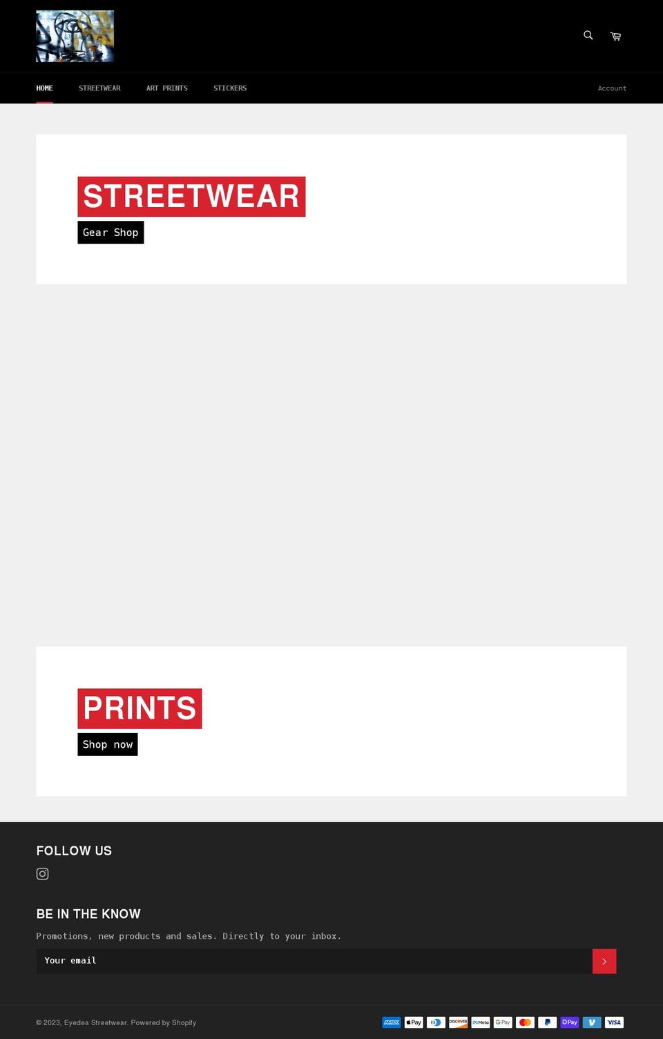 eyedea.shop shopify website screenshot