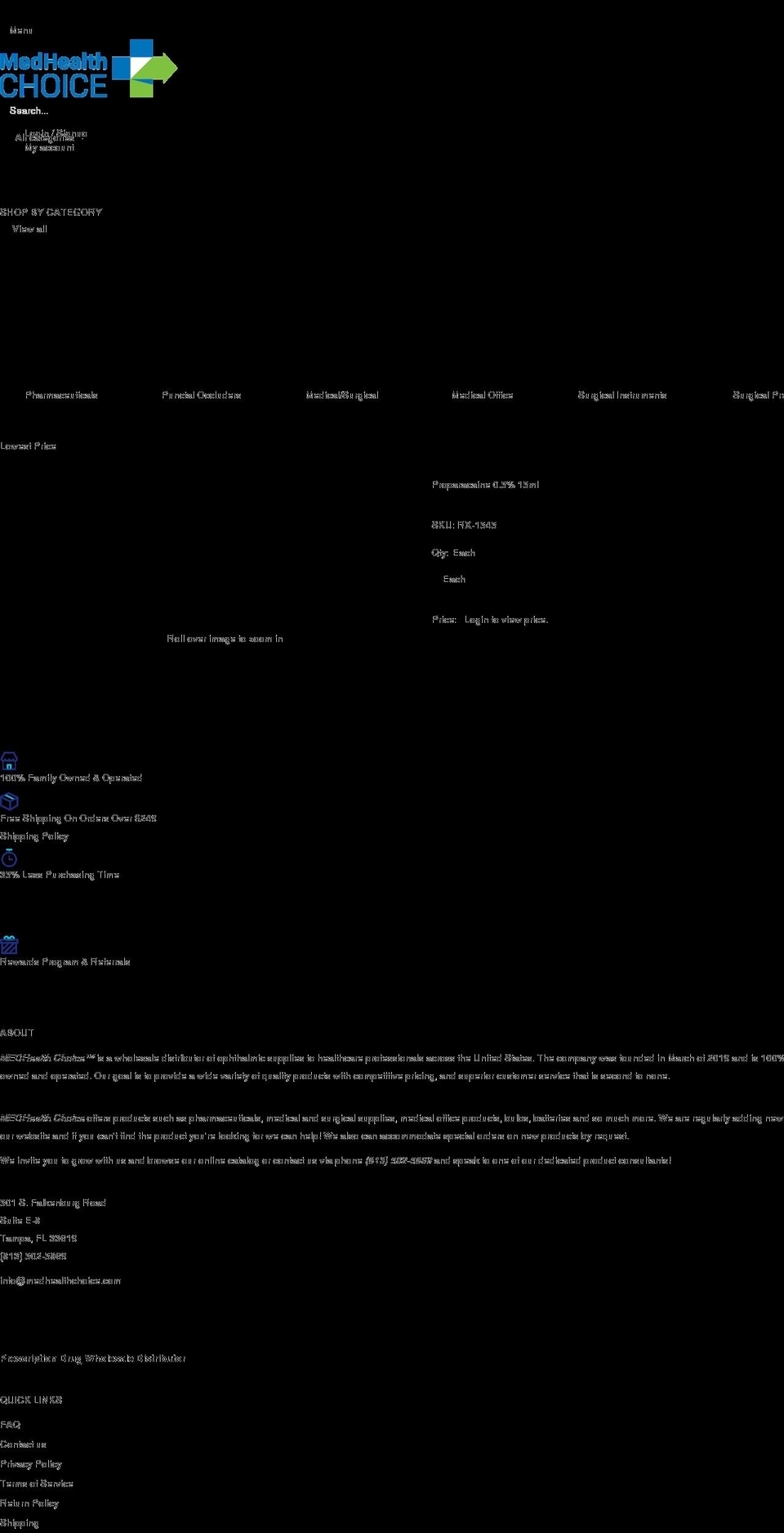 eyehealthchoice.com shopify website screenshot