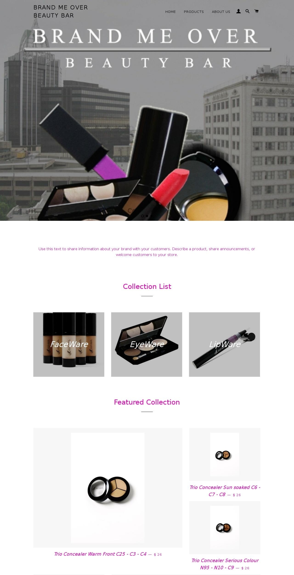 eyekoncosmetics.com shopify website screenshot
