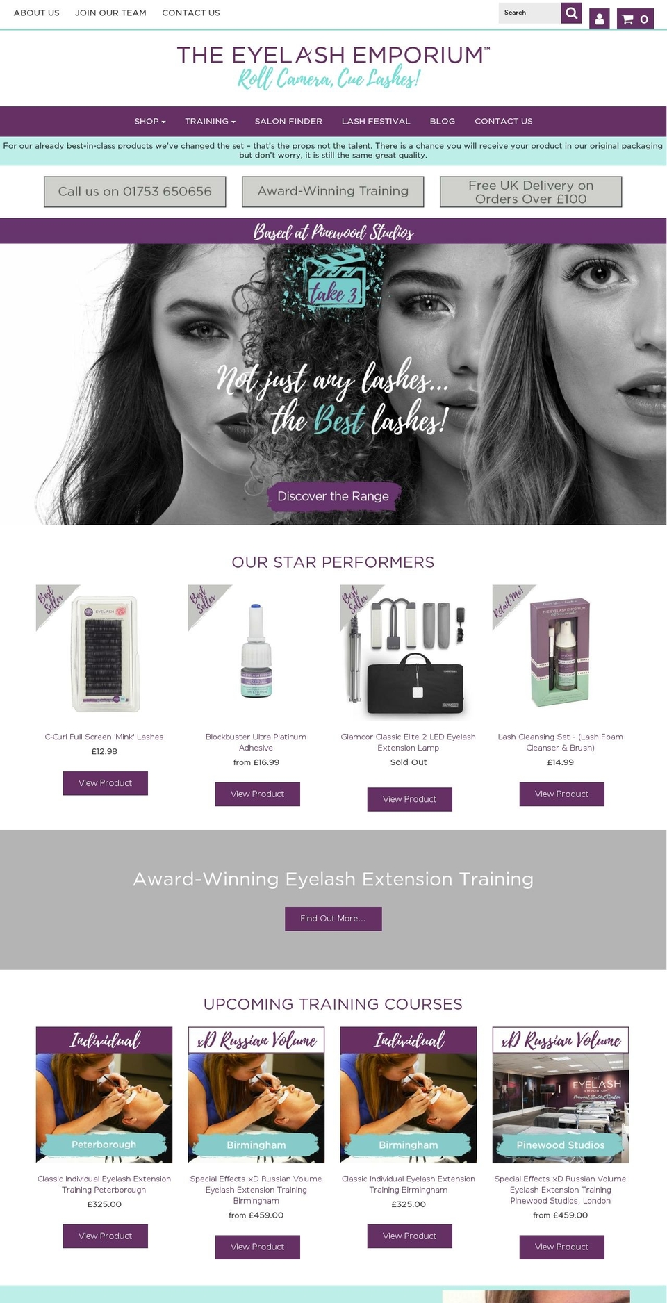 eyelashemporium.com shopify website screenshot