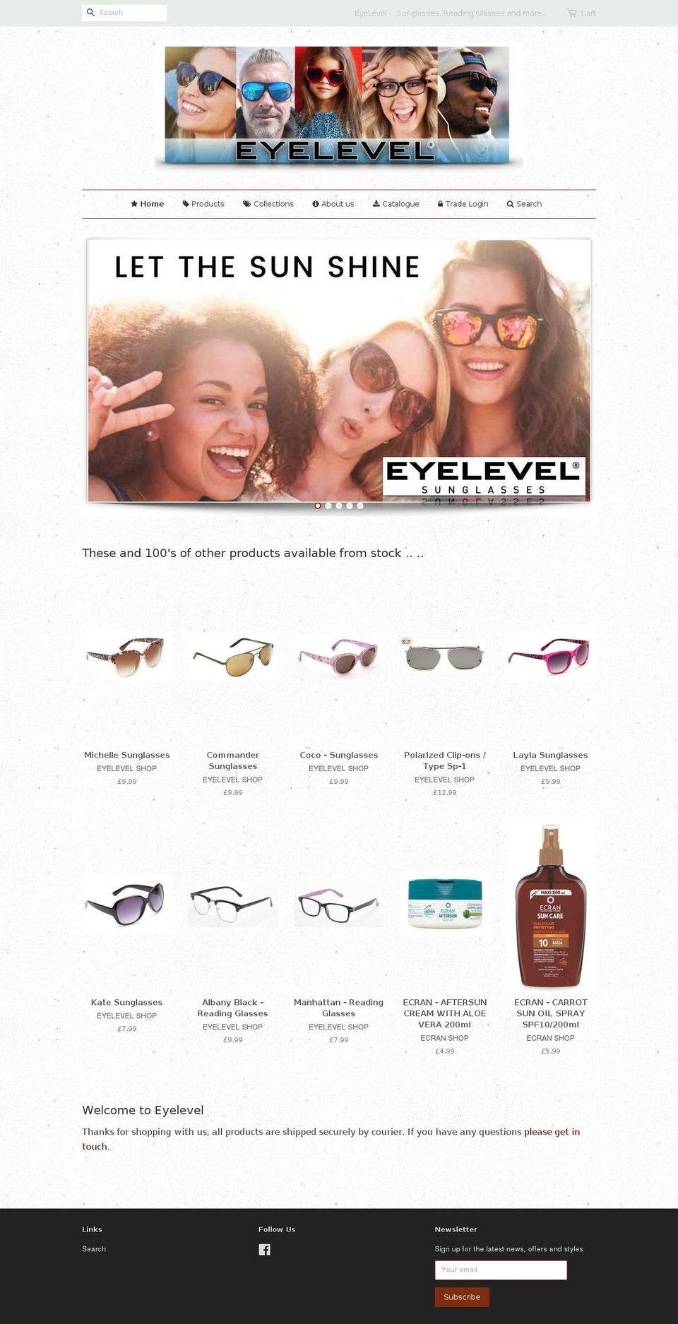 eyelevel-uk.com shopify website screenshot