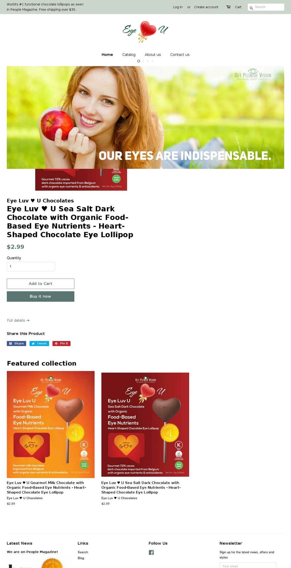 eyeluvu.com — Shopify storefront screenshot