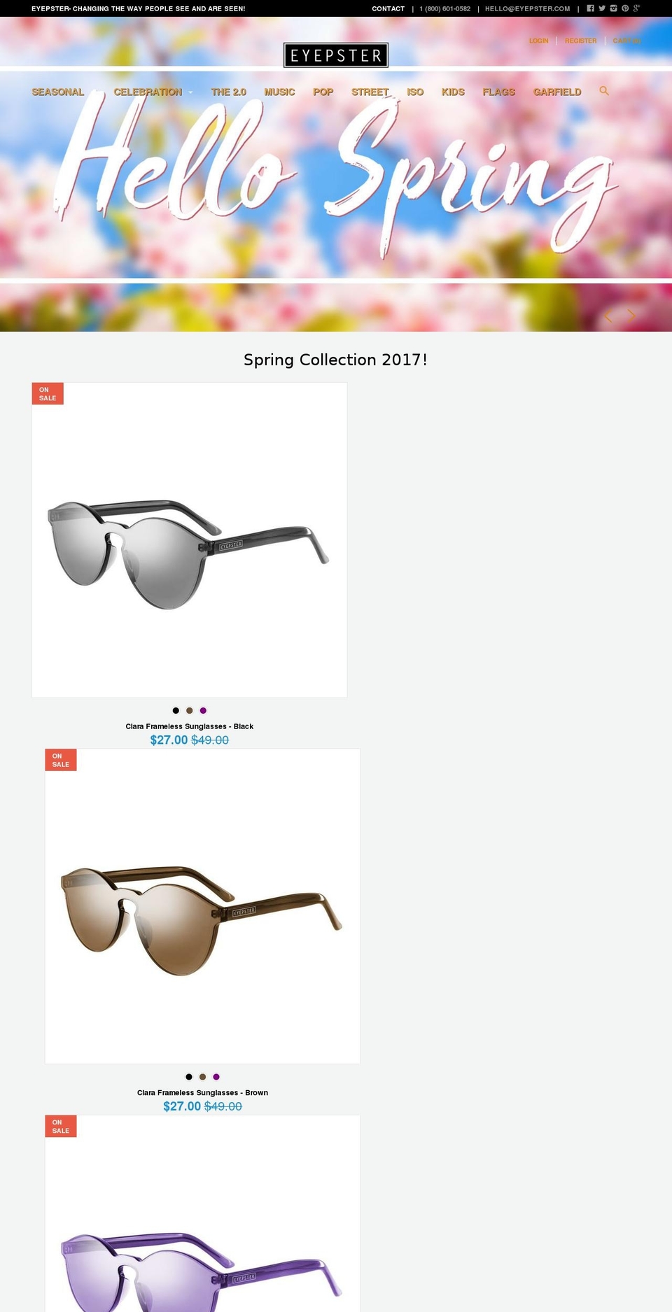 eyepster.org shopify website screenshot