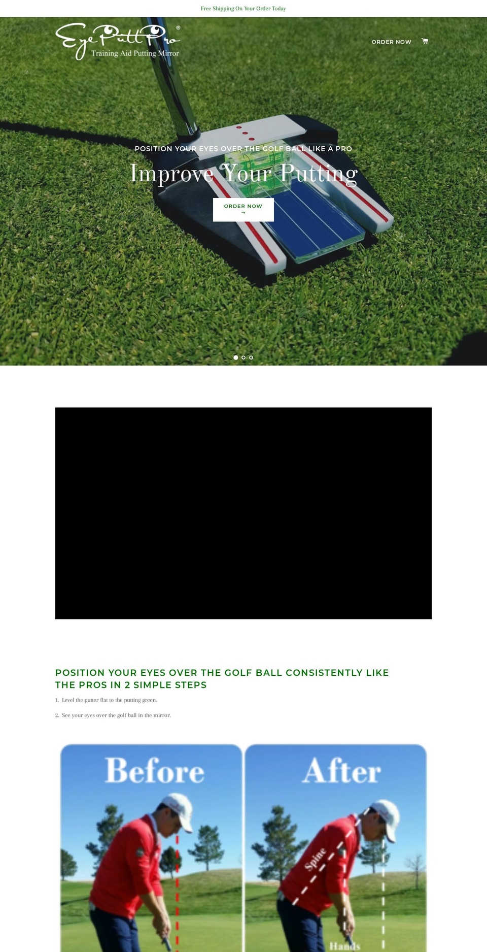 eyeputtpro.com shopify website screenshot